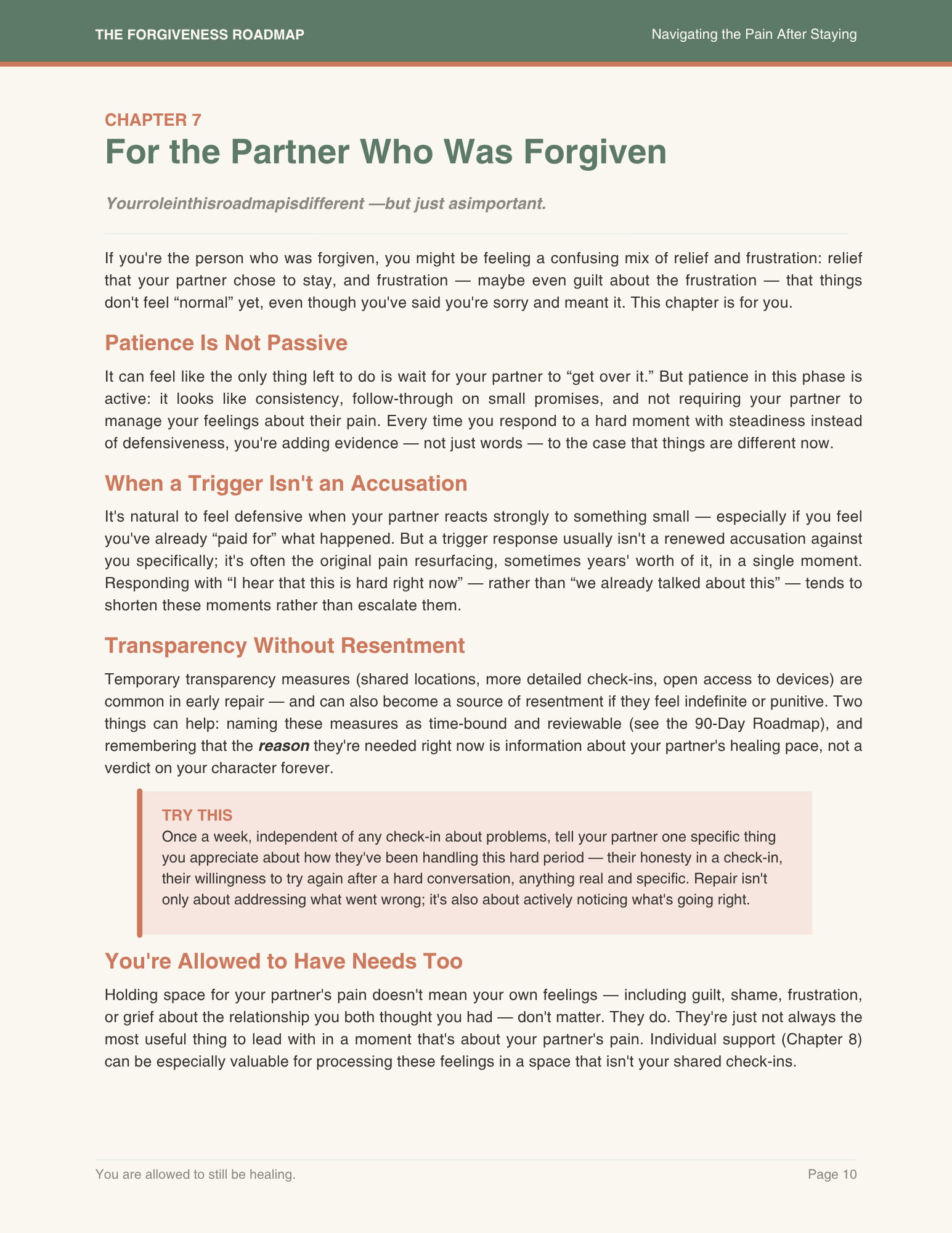 Still Here, Still Hurting — The Forgiveness Roadmap for the Days After