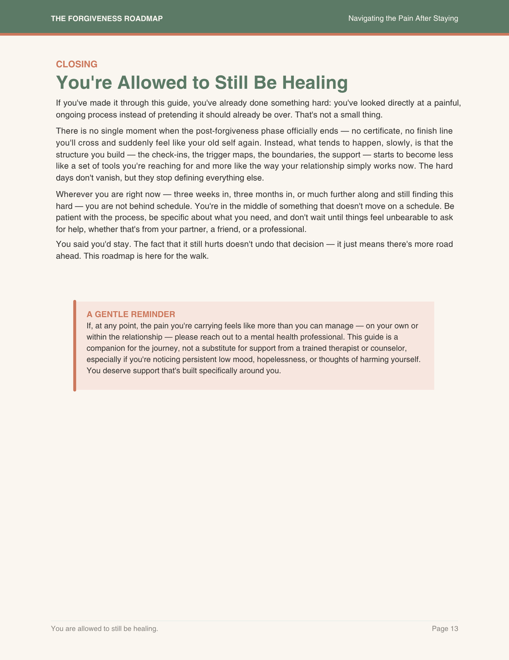 Still Here, Still Hurting — The Forgiveness Roadmap for the Days After