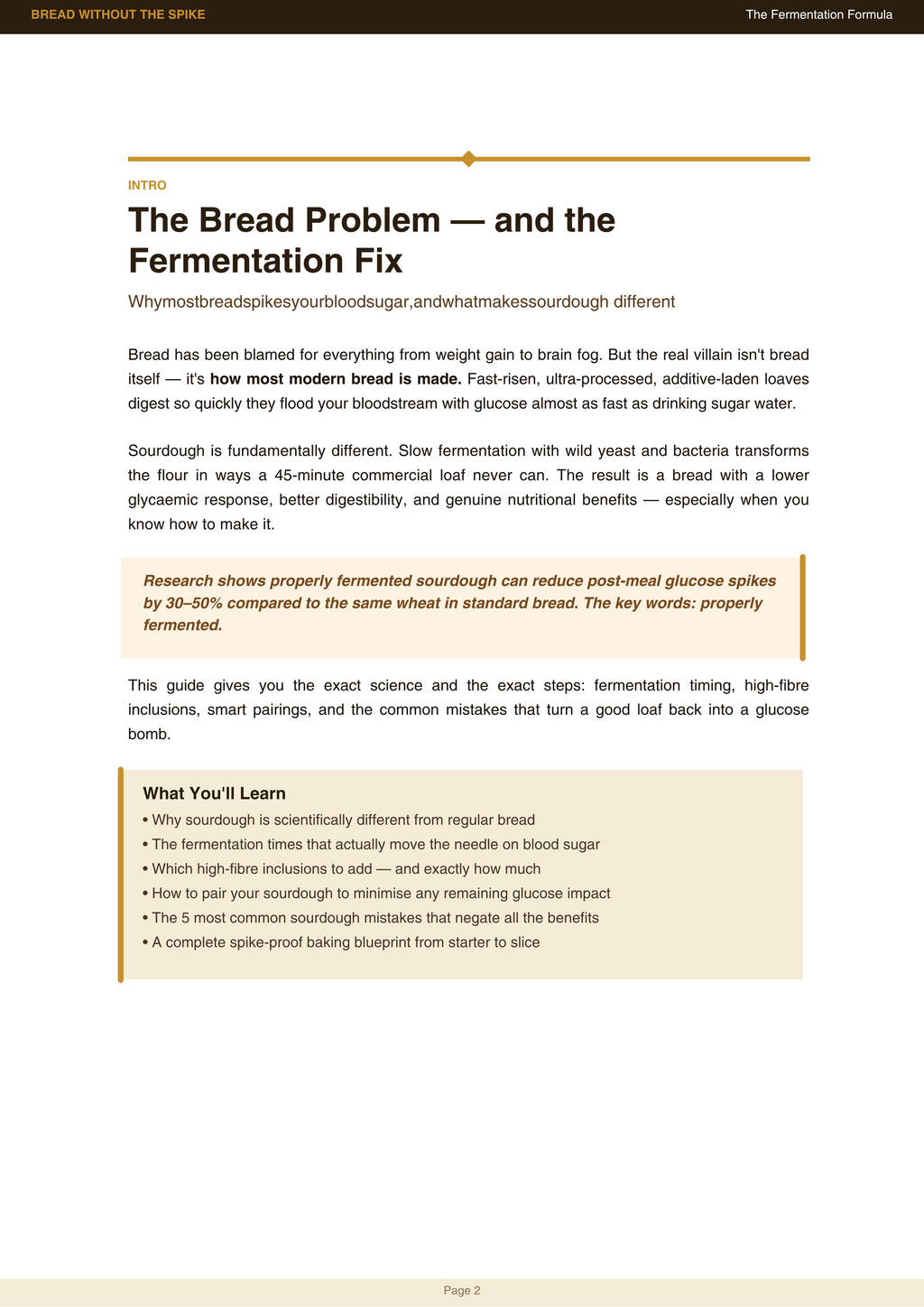 Bread without the Spike