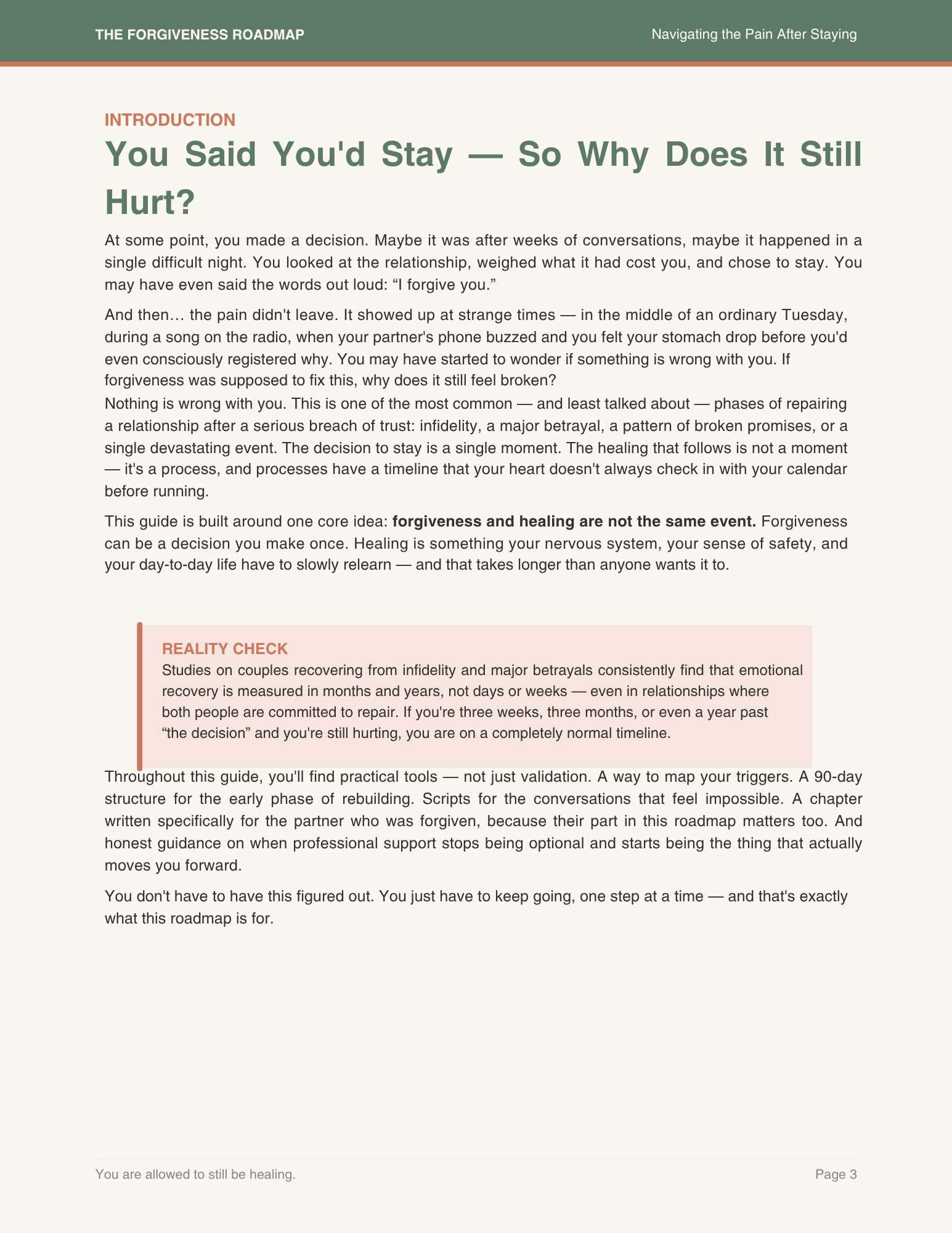 Still Here, Still Hurting — The Forgiveness Roadmap for the Days After