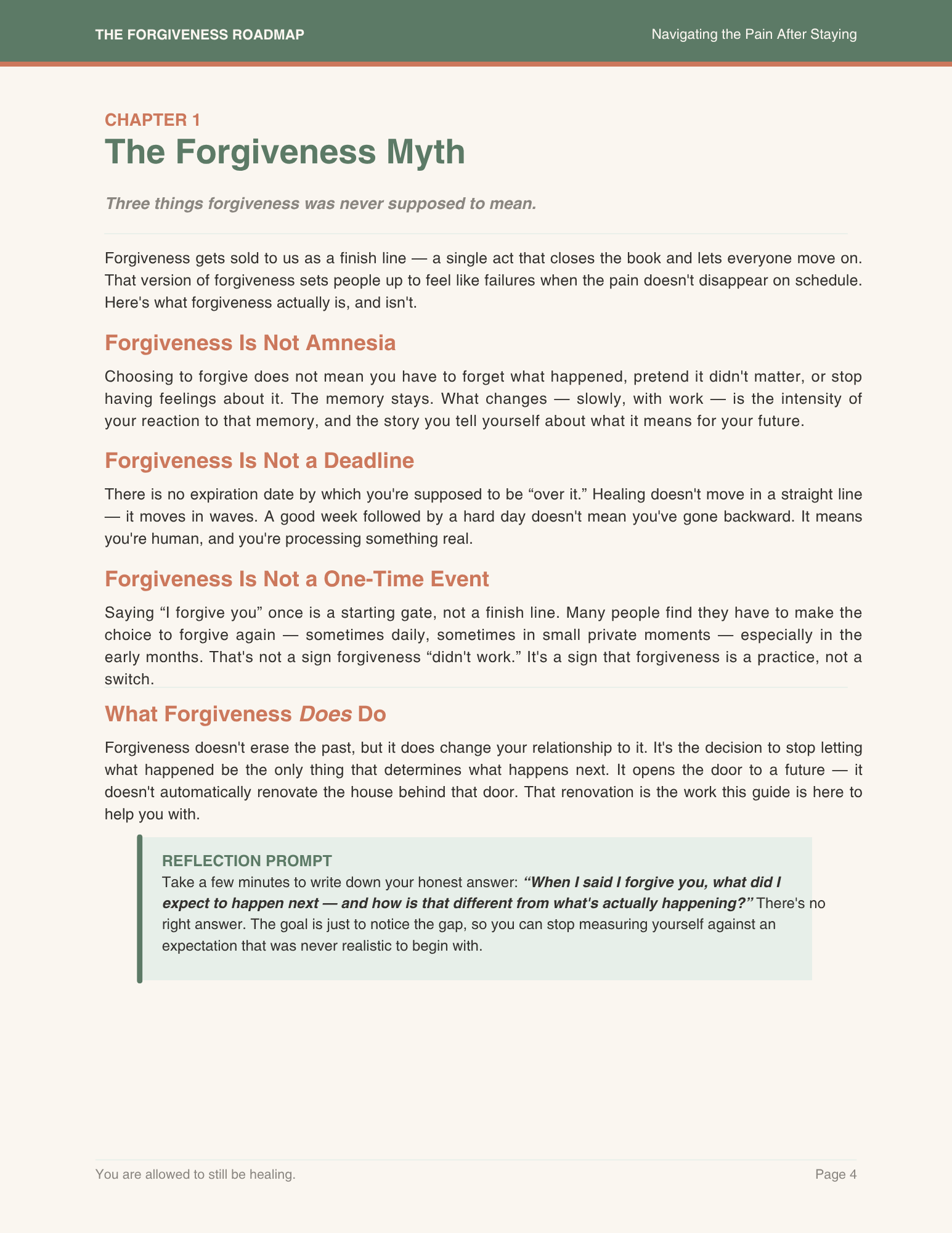 Still Here, Still Hurting — The Forgiveness Roadmap for the Days After