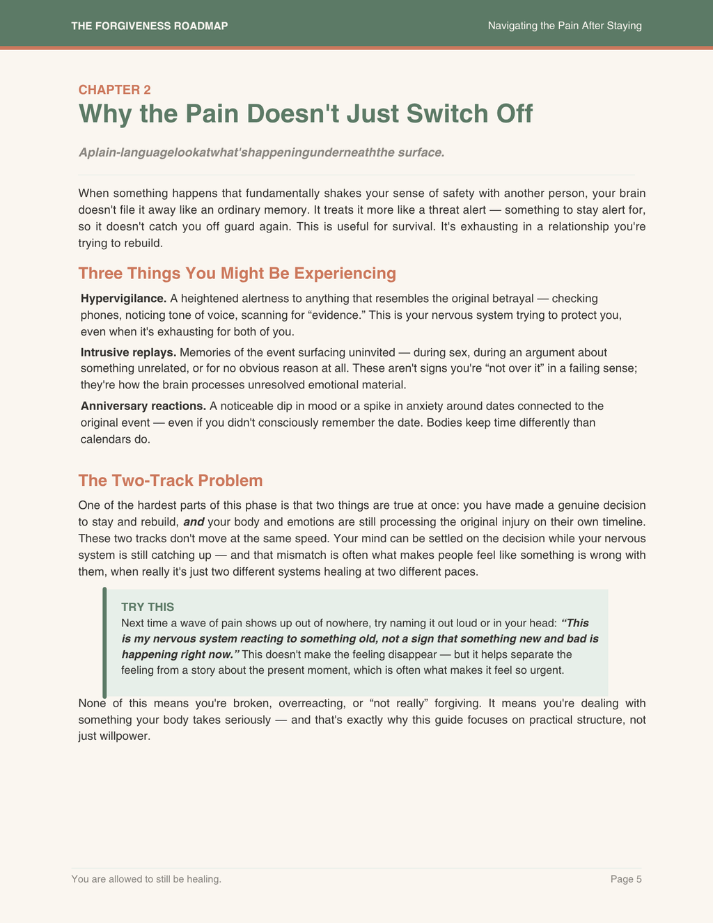 Still Here, Still Hurting — The Forgiveness Roadmap for the Days After